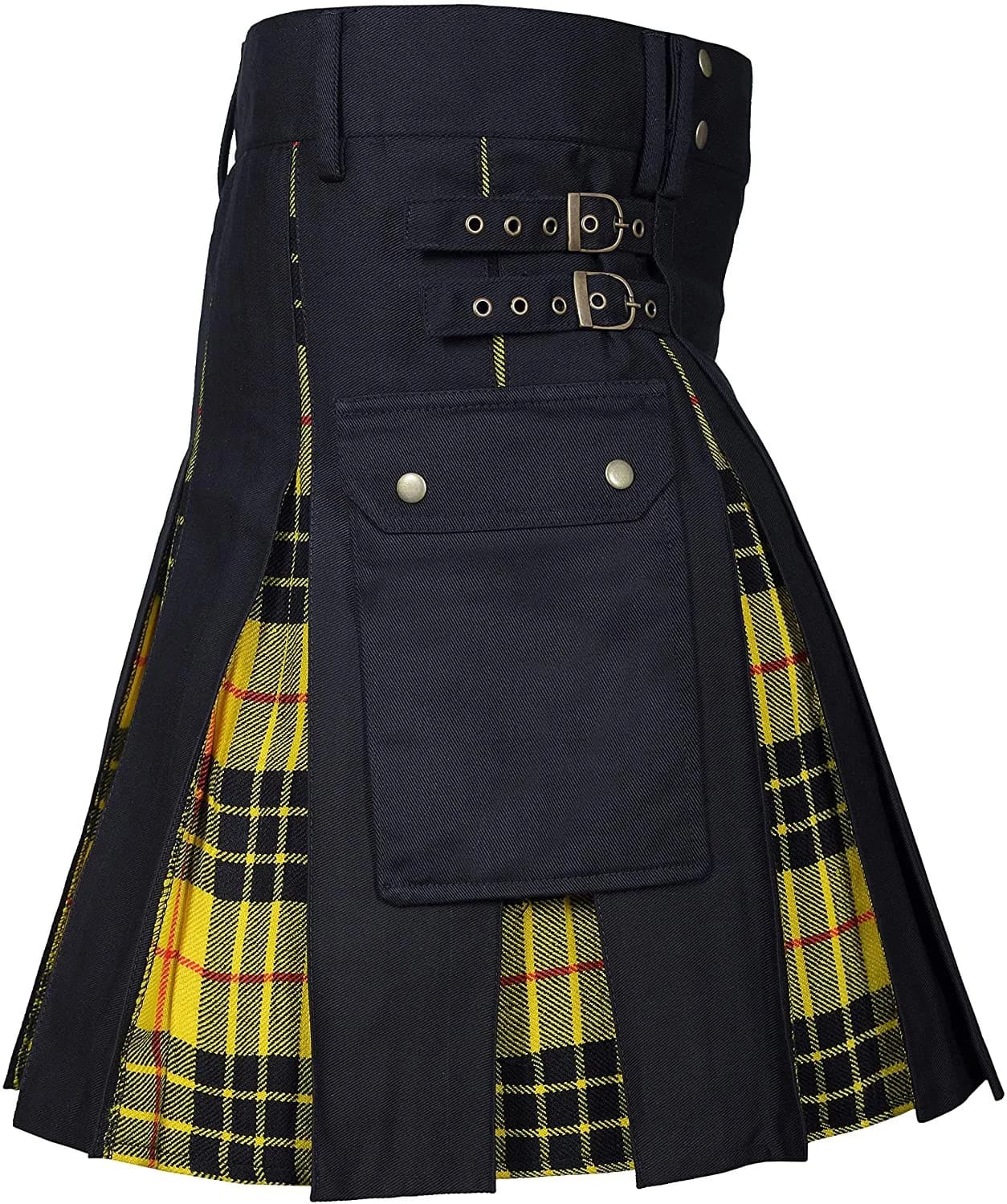 Kilts pour hommes, Kilt utilitaire, Kilt hybride en jean 100 % coton, Kilt traditionnel pour hommes 