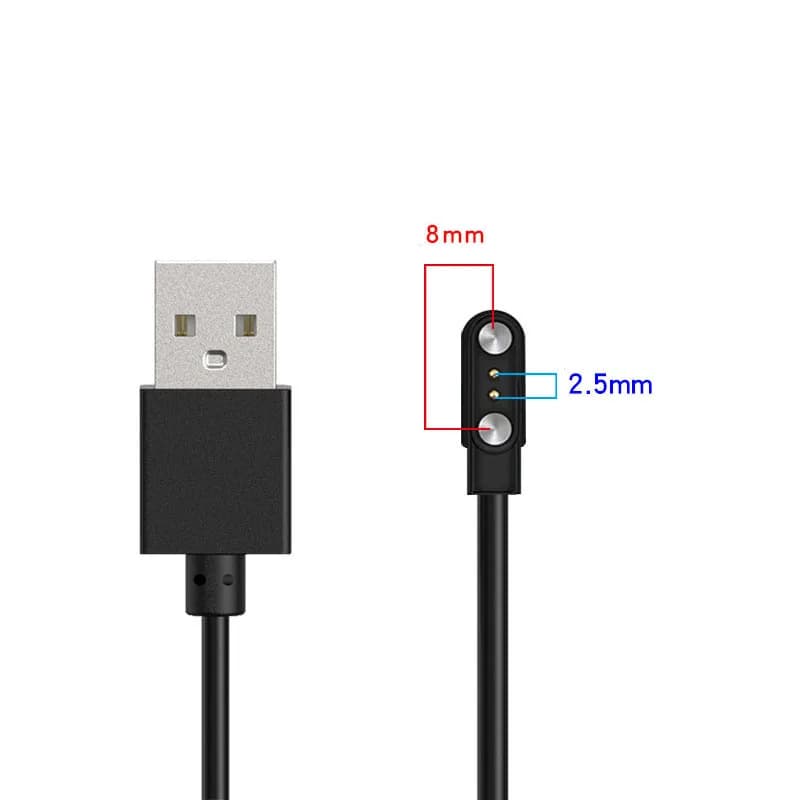Adaptateur de chargeur de station d'accueil pour montre connectée, 2 broches, 4 broches, câble de Ch