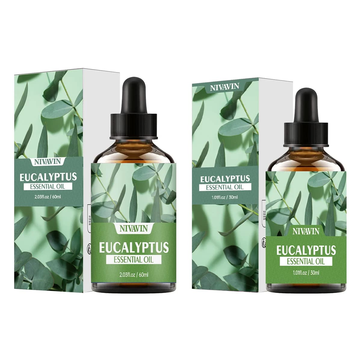 NIVAVIN 30 ml/60 ml extrait de plante d'eucalyptu huile essentielle de soin de la peau du visage, pa