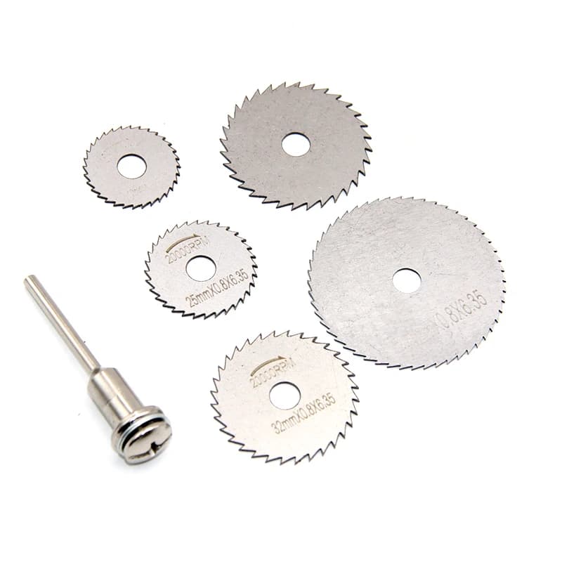 Mini lame de scie circulaire en bois et métal, 22-44mm, poignée hexagonale, connexion 40Cr, tige d'e