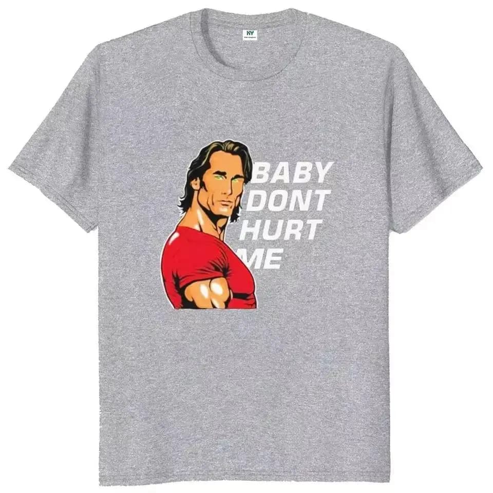 Bébé ne me mal T-shirt populaire salle de sport tendance Fitness amoureux T-shirt hauts 100% coton u