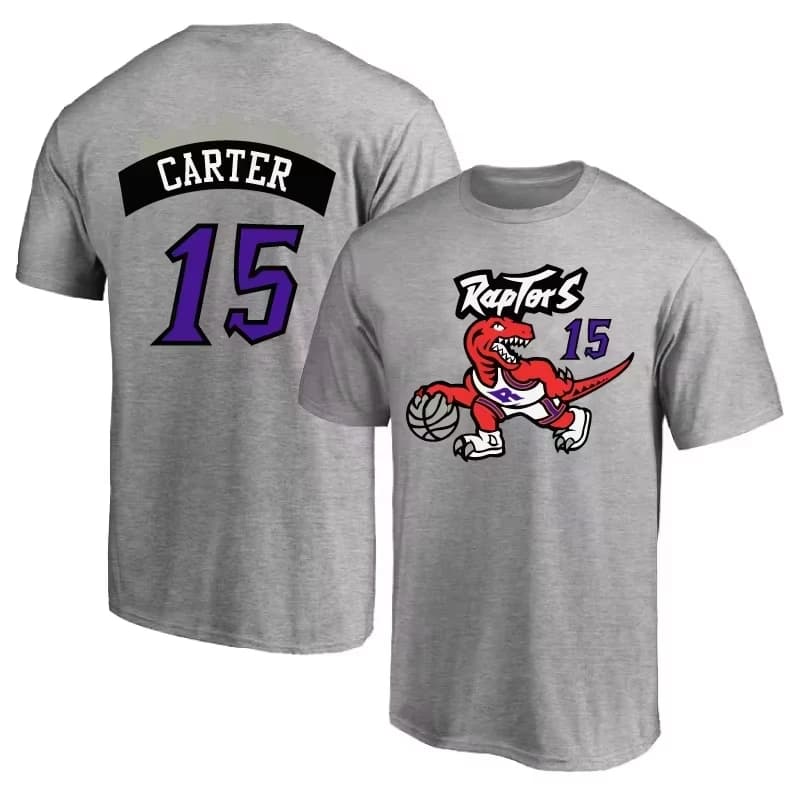 Version rétro Toronto n° T-shirt Vince Carter pour hommes et femmes, vêtements d'été 100 coton, haut