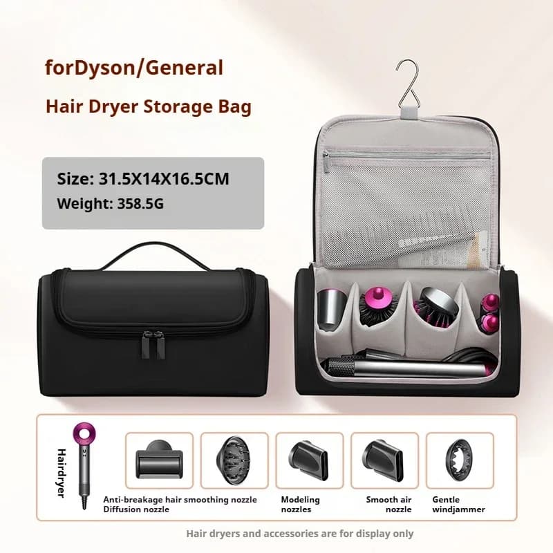 Sac de sèche-cheveux portable, sac de rangement universel de protection anti-poussière, sacs de voya