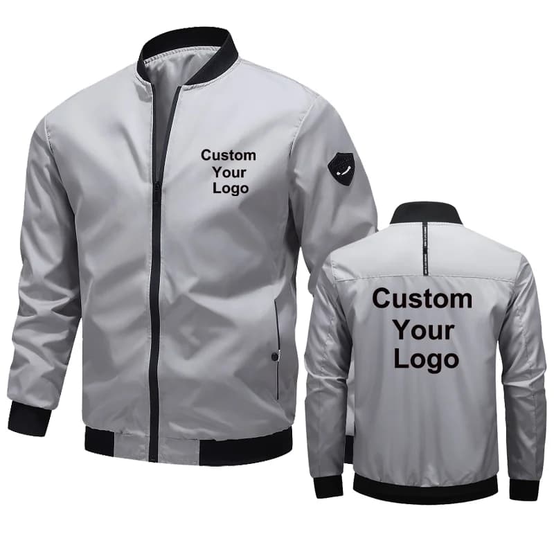 Blouson aviateur Sportedly pour hommes, personnalisez votre logo, mode décontractée, nouveau