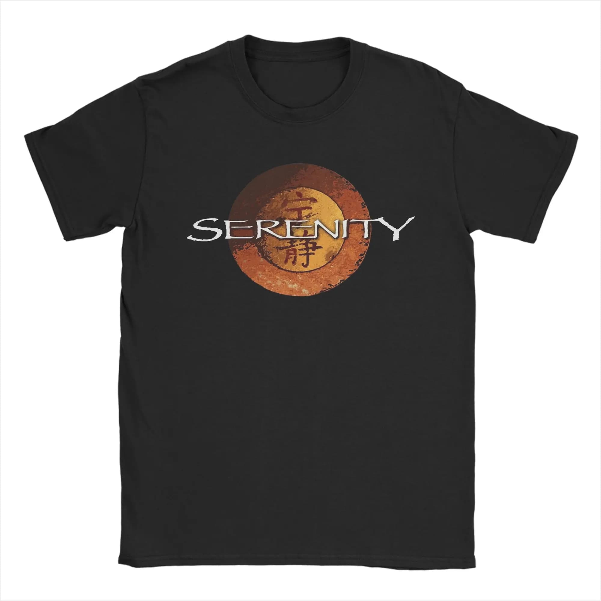 T-Shirt Firefly Serenity Vintage en pur coton pour hommes, T-shirts à manches courtes, col ras du co