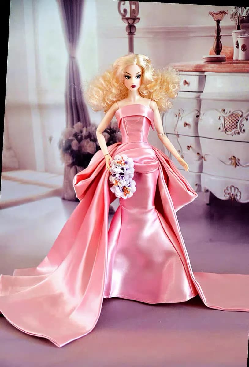 Vêtements de poupée de 30cm, accessoires de luxe, sens senior, robe de soirée au Design Unique, robe