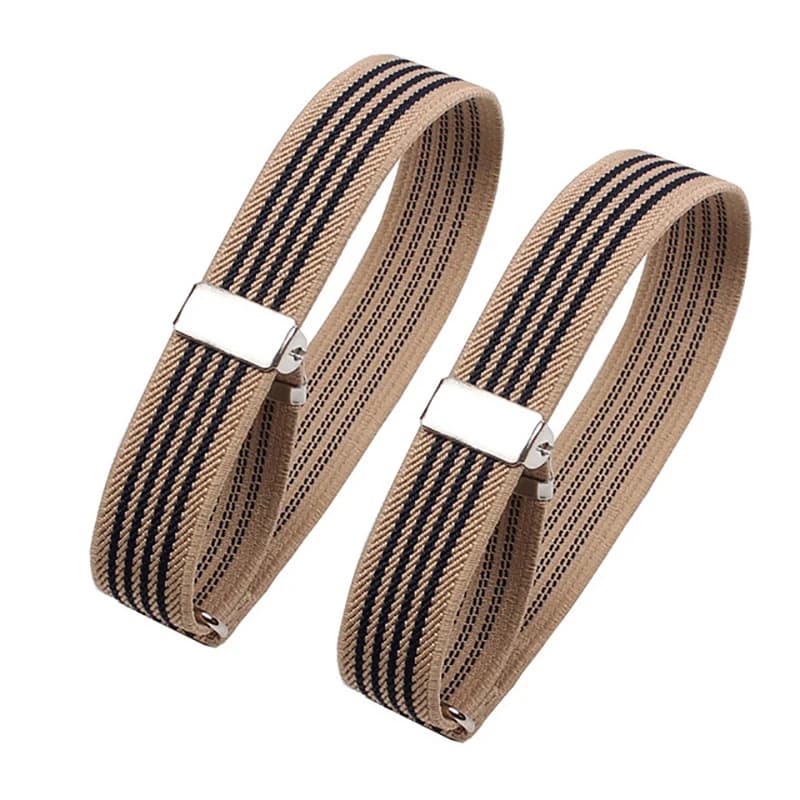 1 Paire de Manchettes Élastiques Ajustables Tendance pour Chemises – Supports de Manches pour Hommes