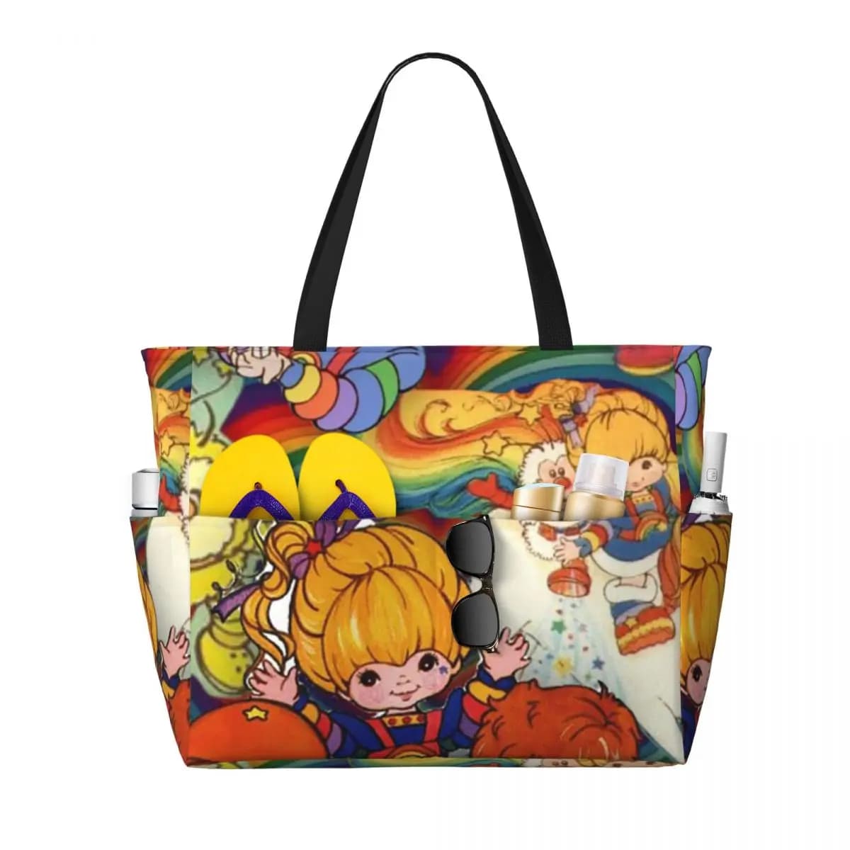 Rainbows Brite – sac fourre-tout de plage, sac de sport, de yoga, grand sac fourre-tout pour femmes,