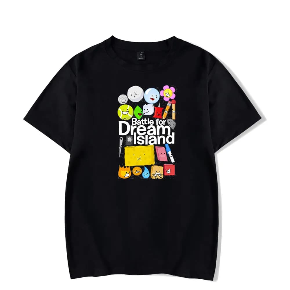 Jacknjellify BFDI bataille pour Dream Island T-Shirt hommes et femmes à manches courtes femmes drôle