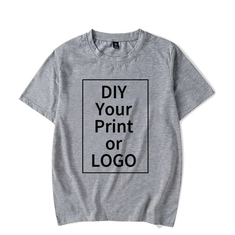 Mode t-shirt femmes hommes été personnalisé imprimé t-shirt bricolage Photo Logo marque texte t-shir