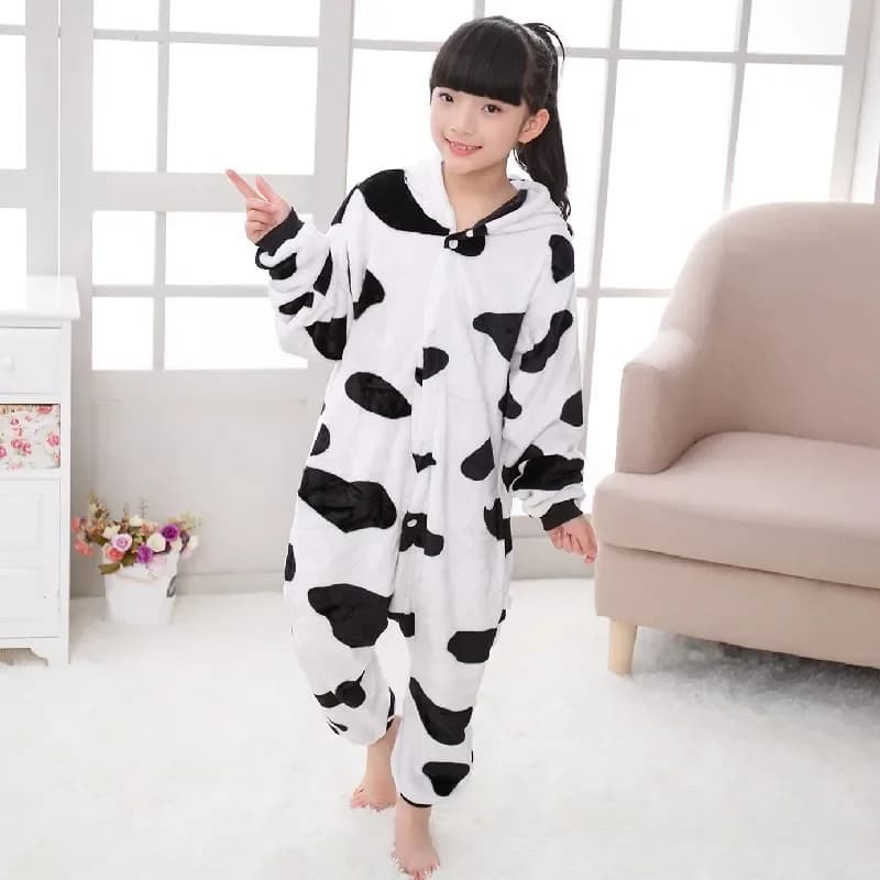 Vache Onesies dessin animé Animal Onesie femmes hommes filles garçons pyjamas Halloween drôle fête C