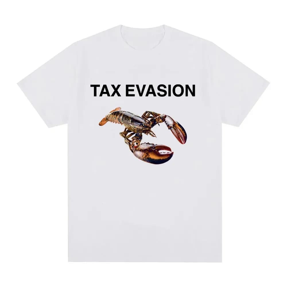 Amusant évasion fiscale homard Meme motif T-shirt femme mode rétro haute qualité T-shirt décontracté