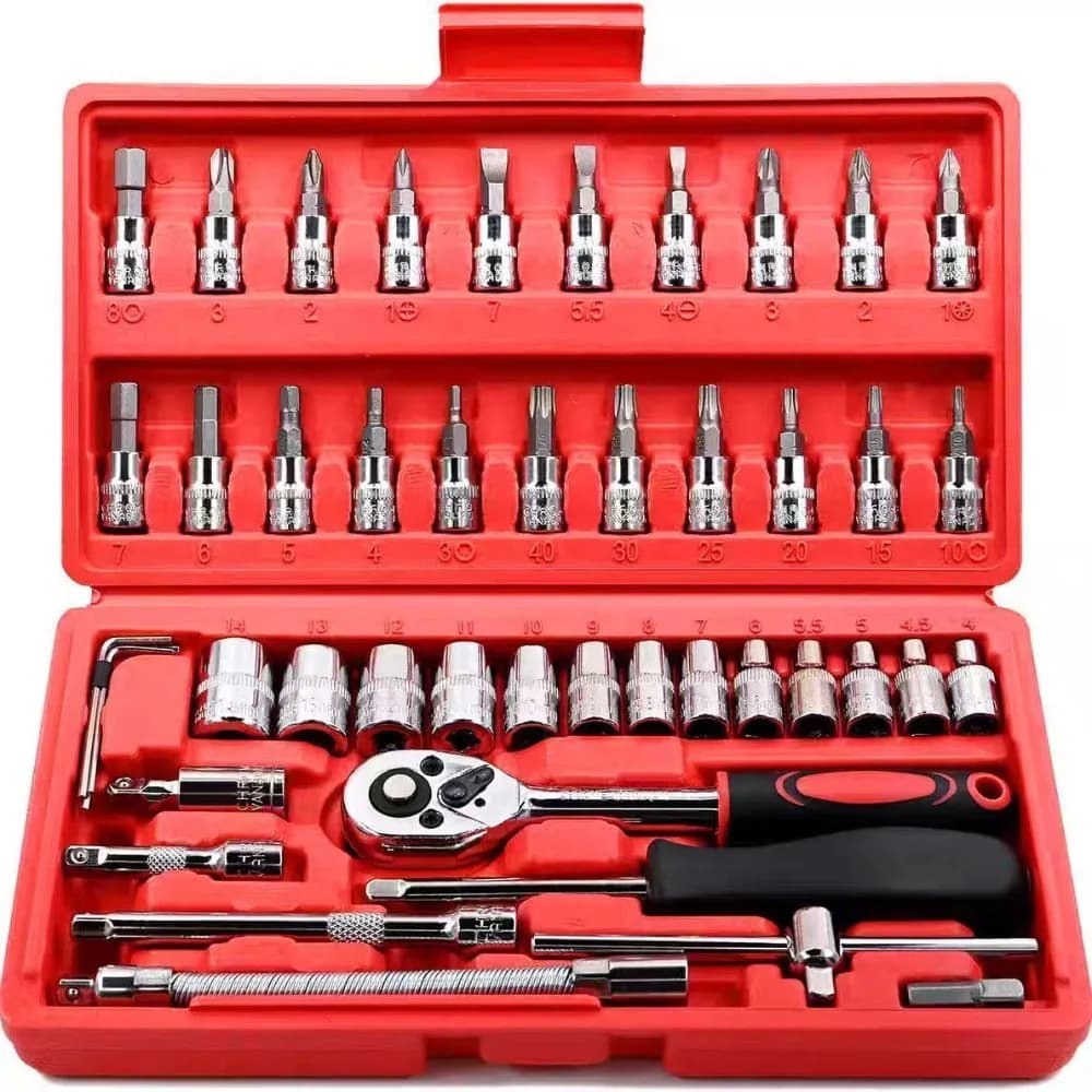 Ensemble de réparation de douilles monté sur véhicule, entretien automobile, outils familiaux, vente