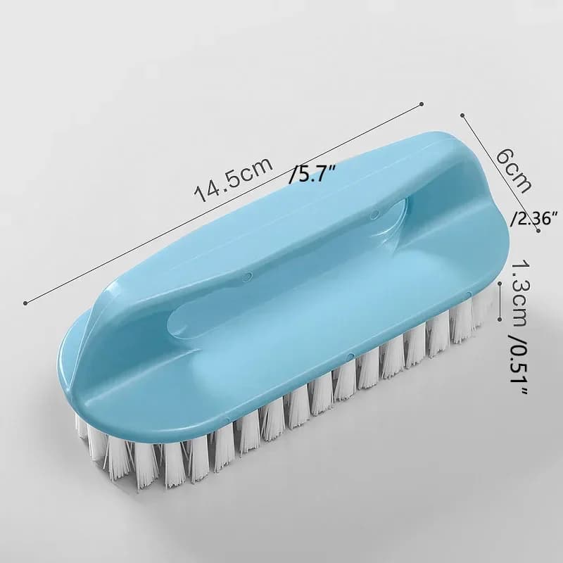 Brosse en plastique pour lavage de chaussures à poils rigides, brosse de nettoyage multifonctionnell