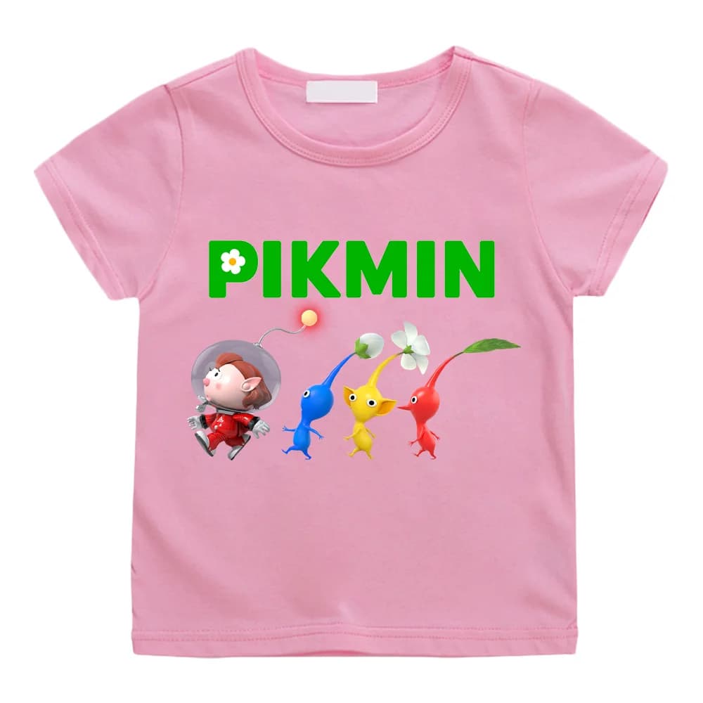 Pikmin et Captain Olimar T-shirts coton T-shirt printemps été garçons filles T-shirts bébé petits en