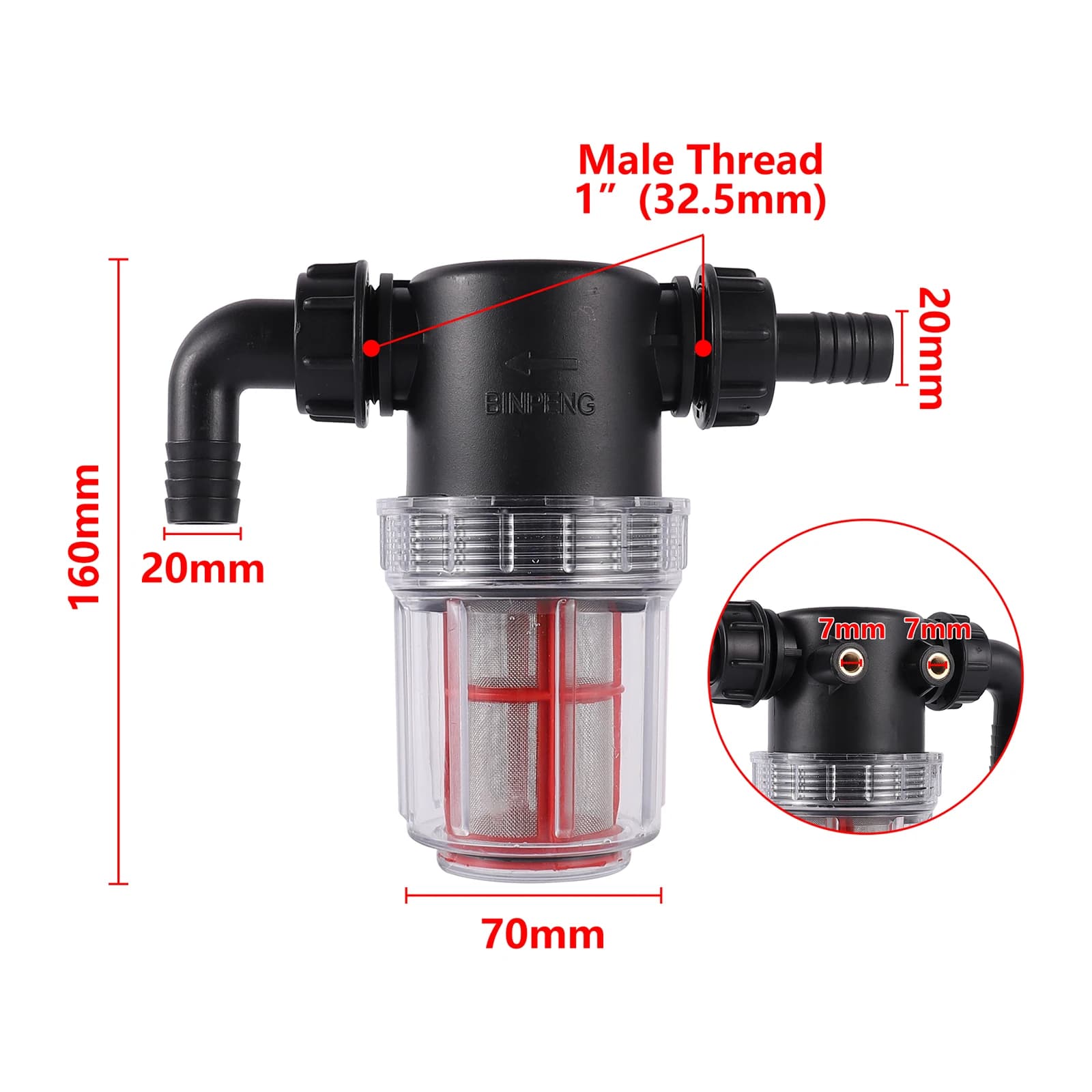 Filtre à eau composé de microns agricoles, filtration ultrafine super propre sans résidus avec inter