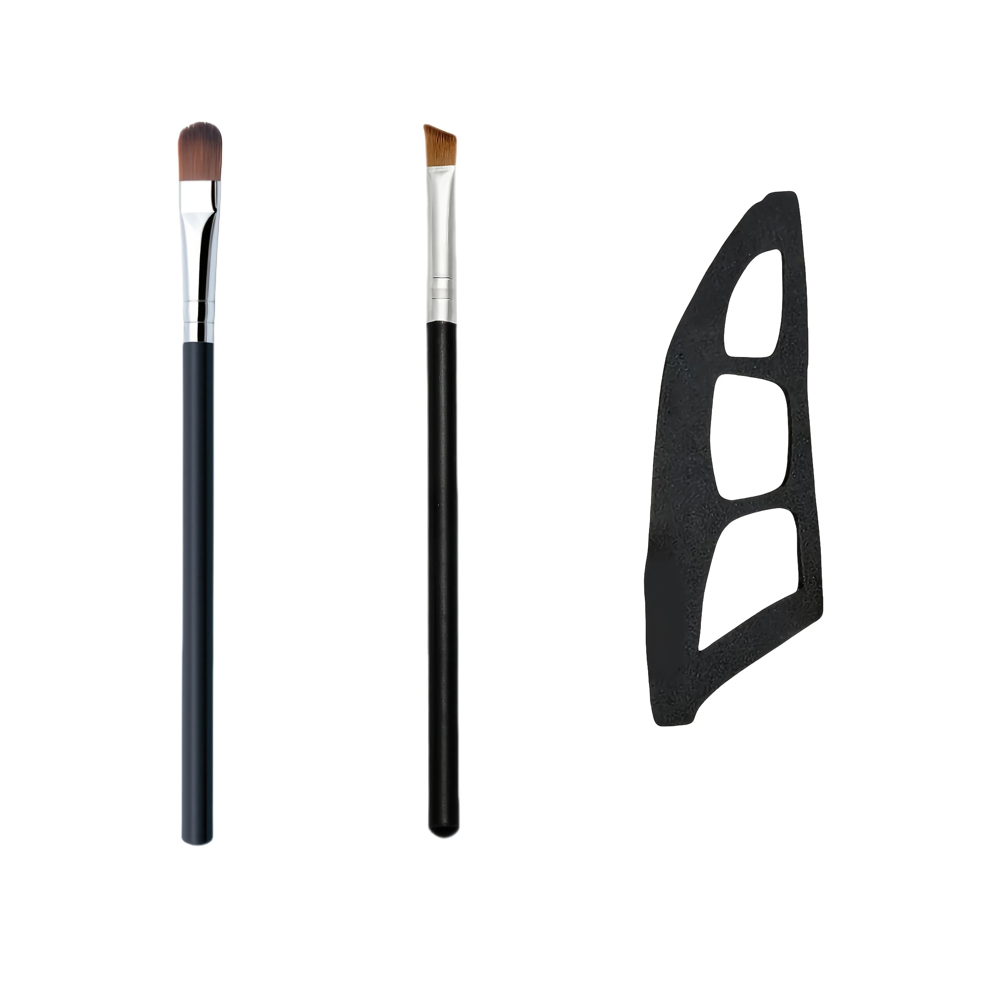Assistant de maquillage pour les yeux, 3 pièces, 2 pinceaux spéciaux pour fard à paupières, outils p