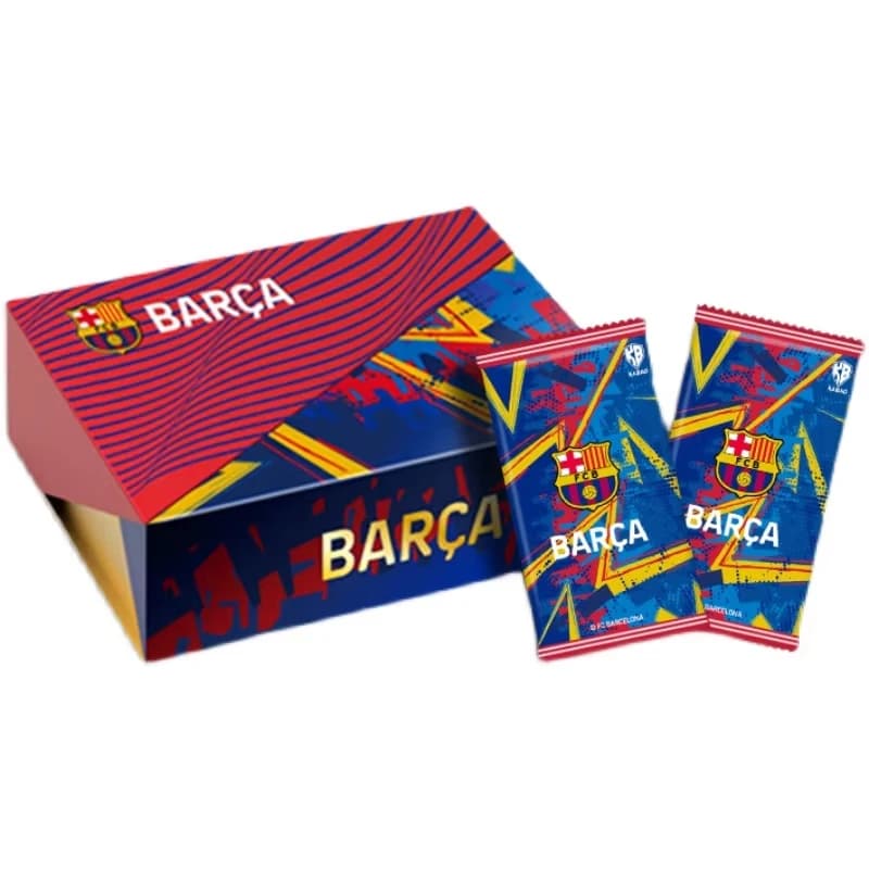 Cartes de collection KABAO de la star de Barcelone, cartes de football sous licence, signature dorée