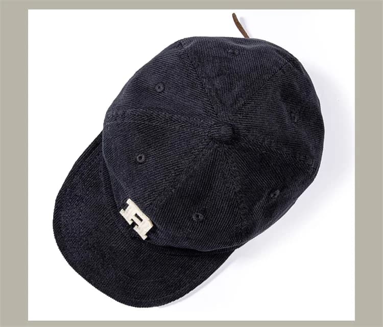 Casquette de baseball en velours côtelé rouge Tornado Letterman, chapeau réglable de style vintage p