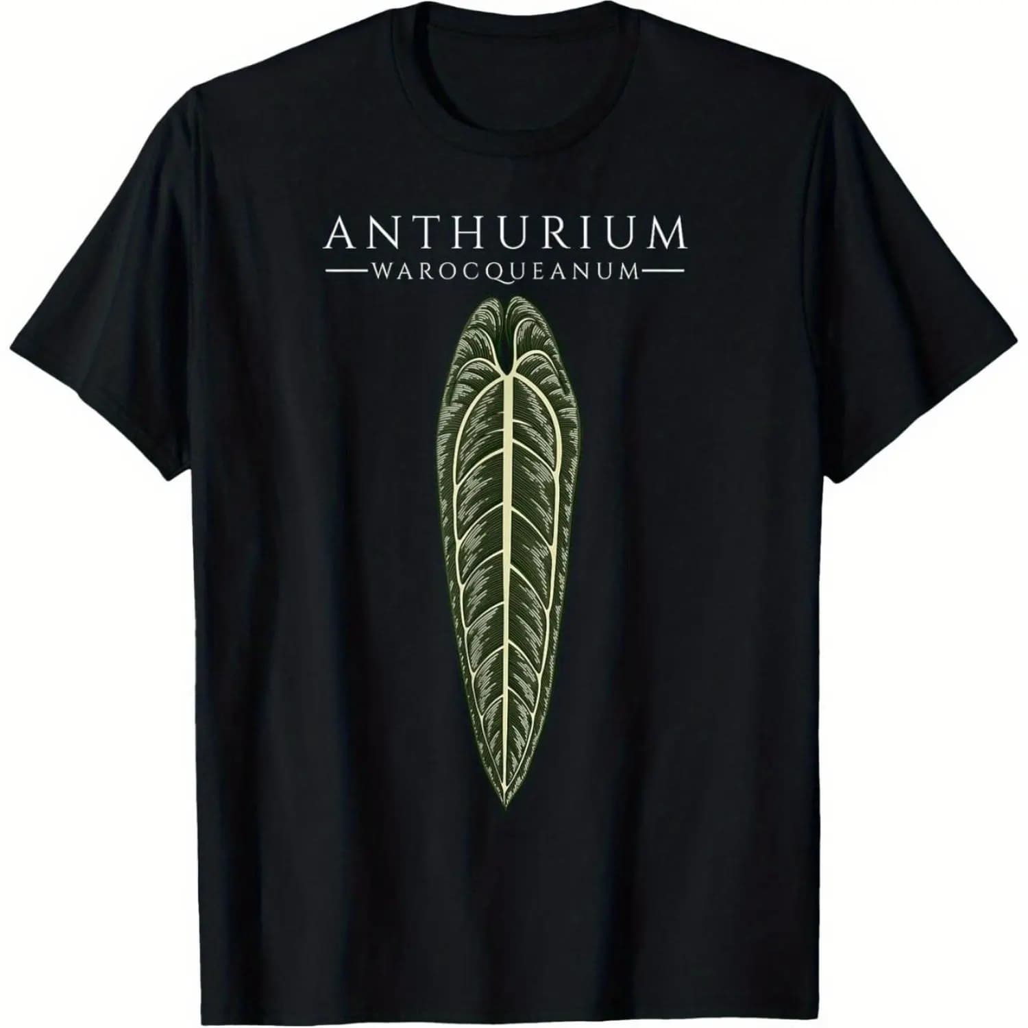 T-shirt à imprimé végétal pour hommes - Exclusif pour les amateurs de Monstera et d'Anthurium - T-sh