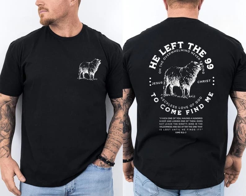 Homme chrétien il gauche autoroute 99 et je suis-moi chemise verset de la Bible T-shirt homme religi