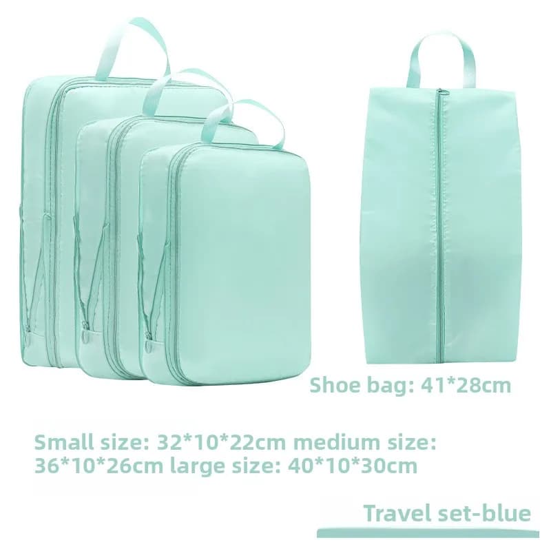 Sac de Cubes d'emballage à Compression de voyage, valise Portable, organisateurs de vêtements, étuis