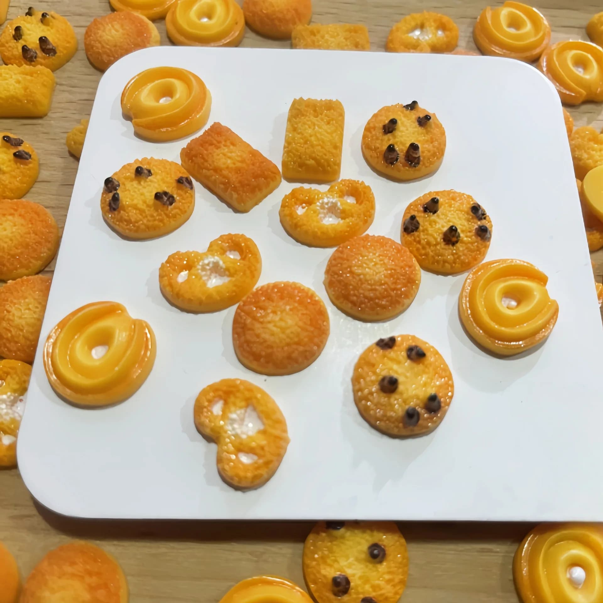 50 miniatures de biscuits en résine imitation chocolat, fournitures DIY pour nail art, garniture pou