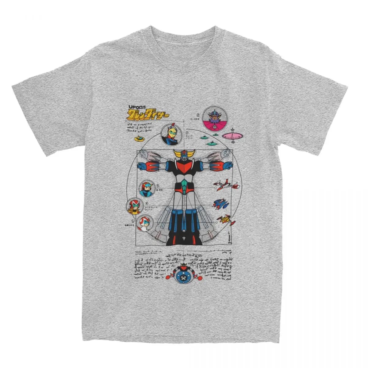 T-shirt UFO Robot Grendizer Goldorak pour hommes et femmes, pur coton, Goldrake, Japon, Robot Tee Sh