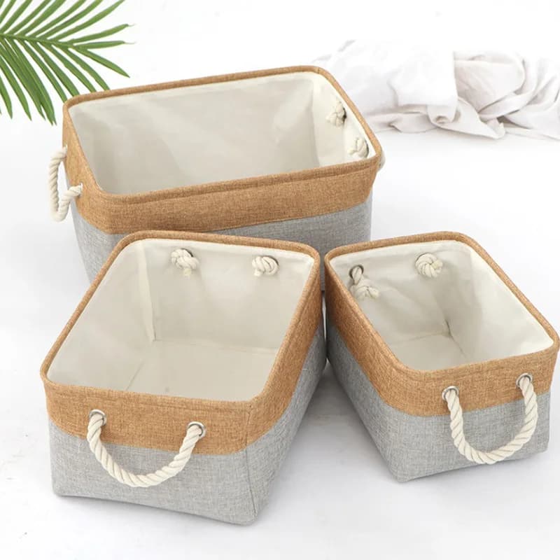 Panier de rangement fournitures pour la maison, panier de tri d'articles divers, boîte de rangement 