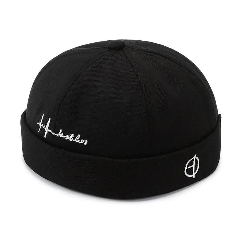 Mode Denim sans bride crâne casquette rétro hommes réglable Docker casquettes bonnet chapeau Hip Hop