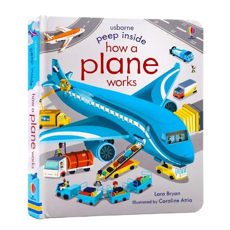 Peep Inside Comment un avion fonctionne anglais 3D rabat livre d'images bébé enfants lecture éducati