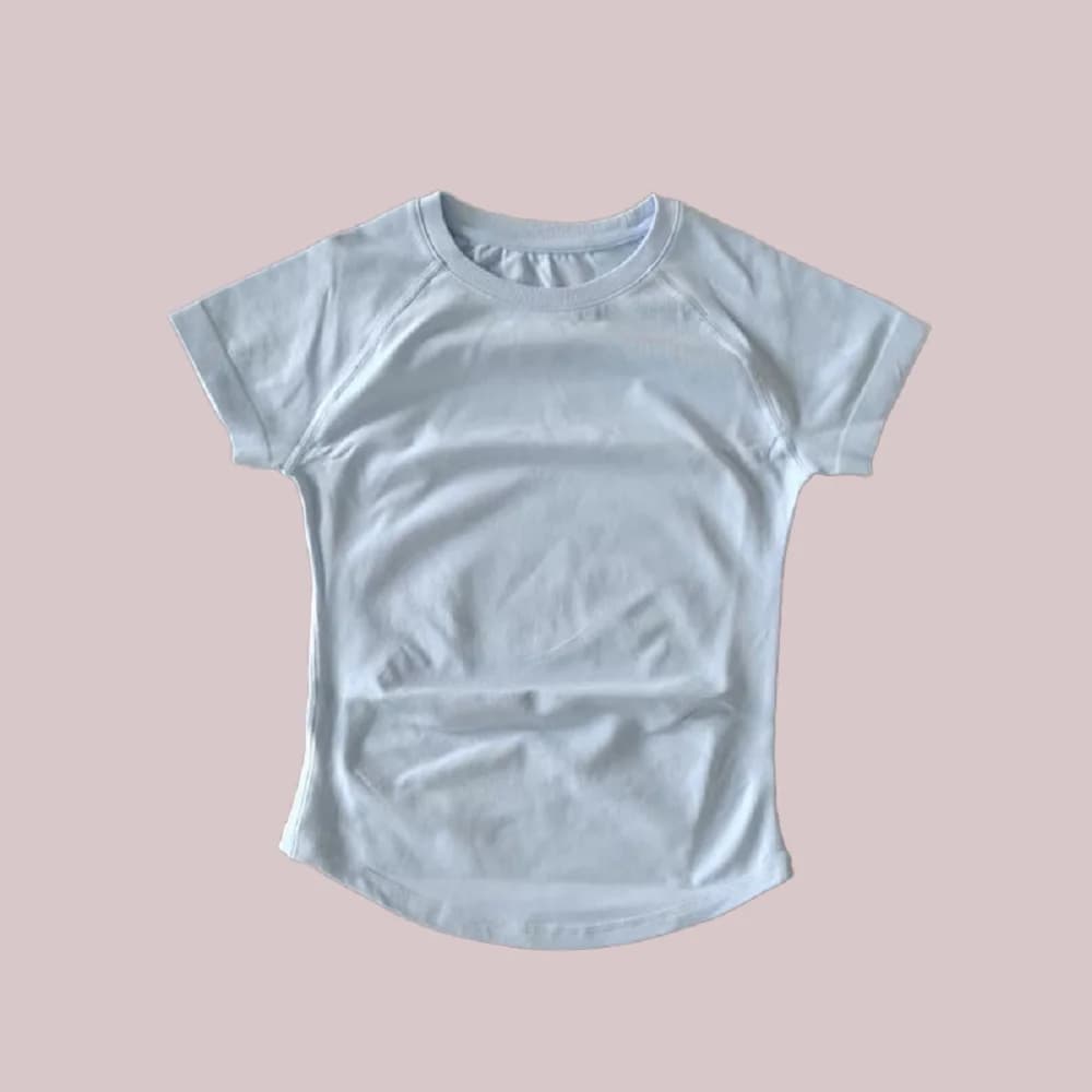 T-shirt de compression pour femme 1DF-LO 1YNE-GO, coupe ajustée, athlétique, à manches courtes, pour