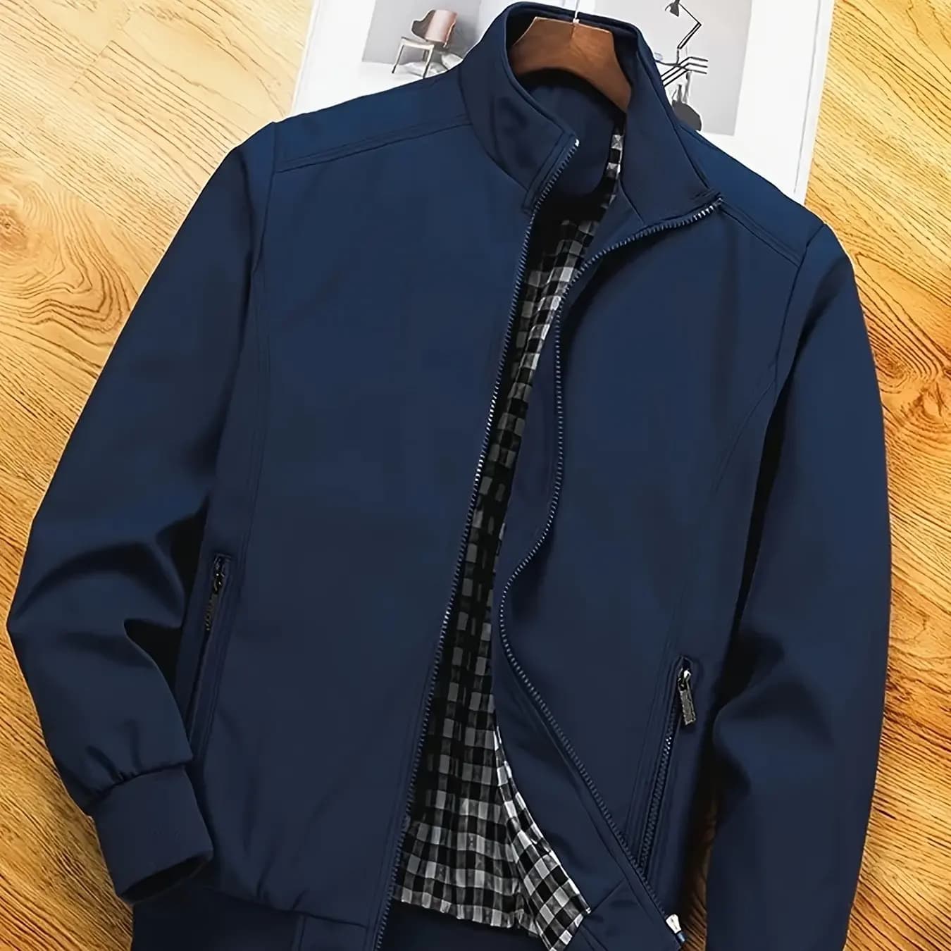 Veste grande taille pour hommes, manteau grande taille décontracté, veste fine de printemps et d'aut