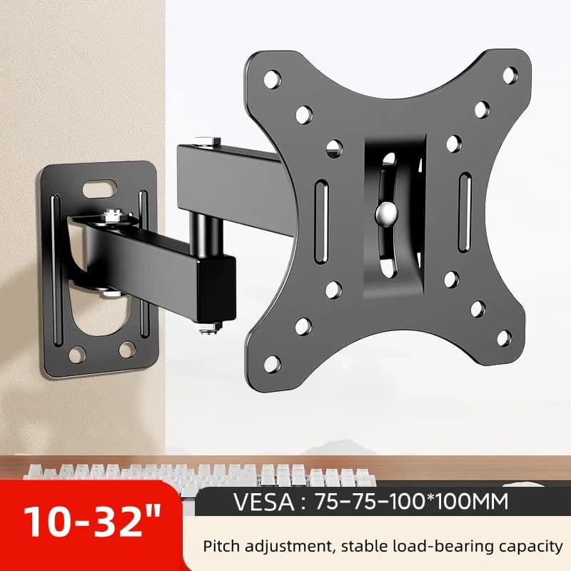 Moniteur TV Supports TV LCD LED Support de montage mural Support d'écran TV réglable Support de cadr