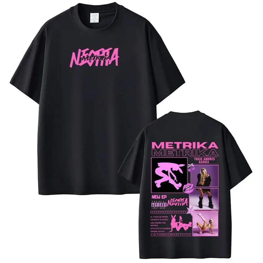T-shirt Singer Metrika Album Tour 2026 pour hommes et femmes, esthétique, tendance, à manches courte