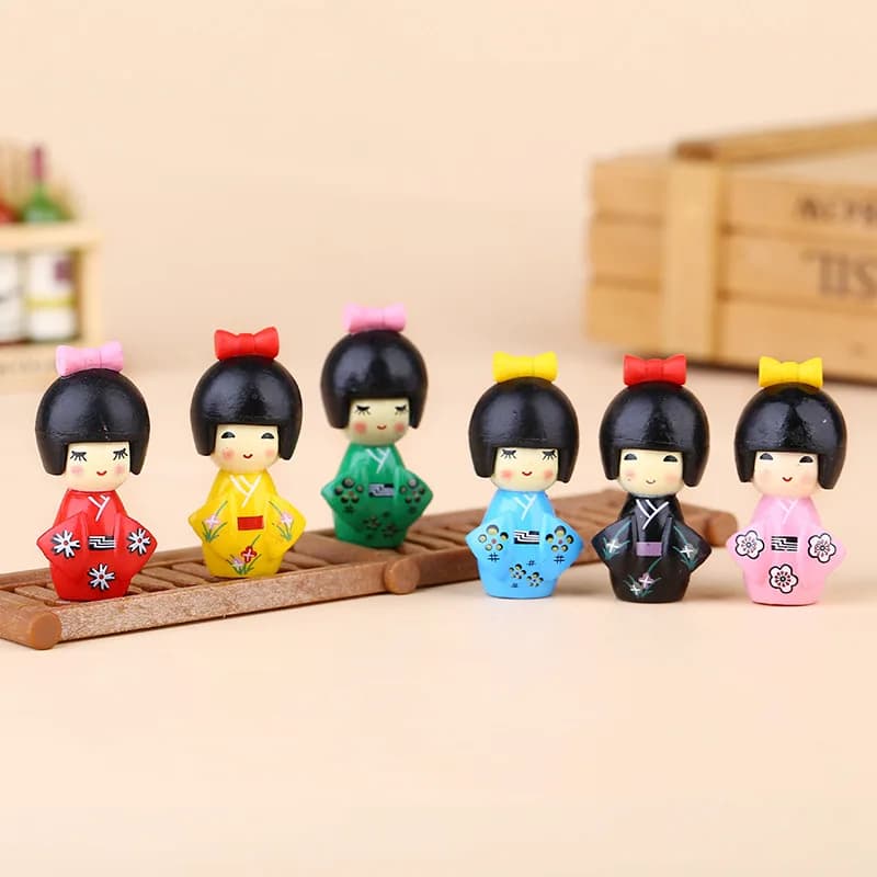 6 pièces japon fille Miniature jardin maison maisons décoration Mini artisanat Micro aménagement pay