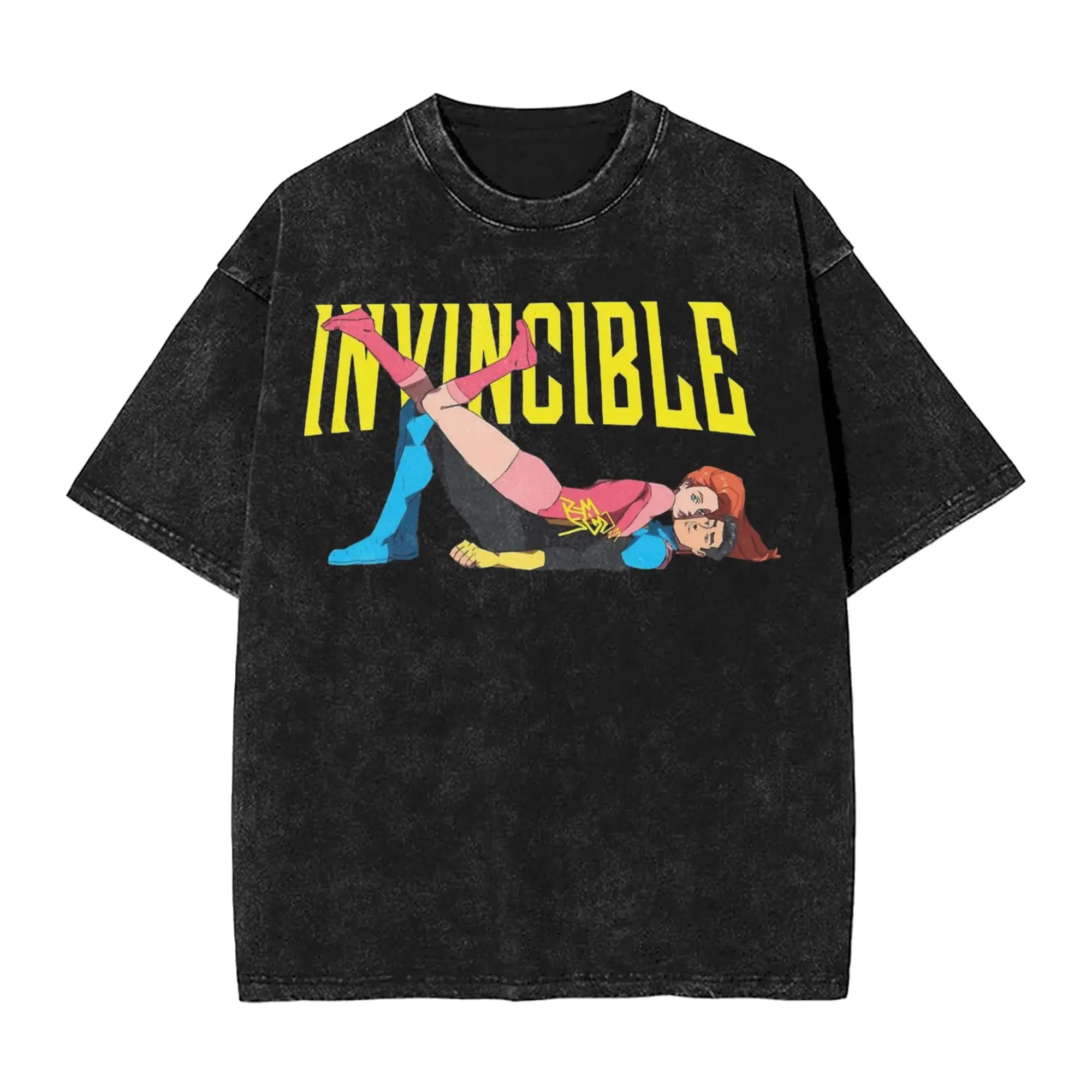 Super-héros Invincible Manga T-shirt Harajuku rue mode T-shirt lavé coton T-Shirts hommes femmes vêt