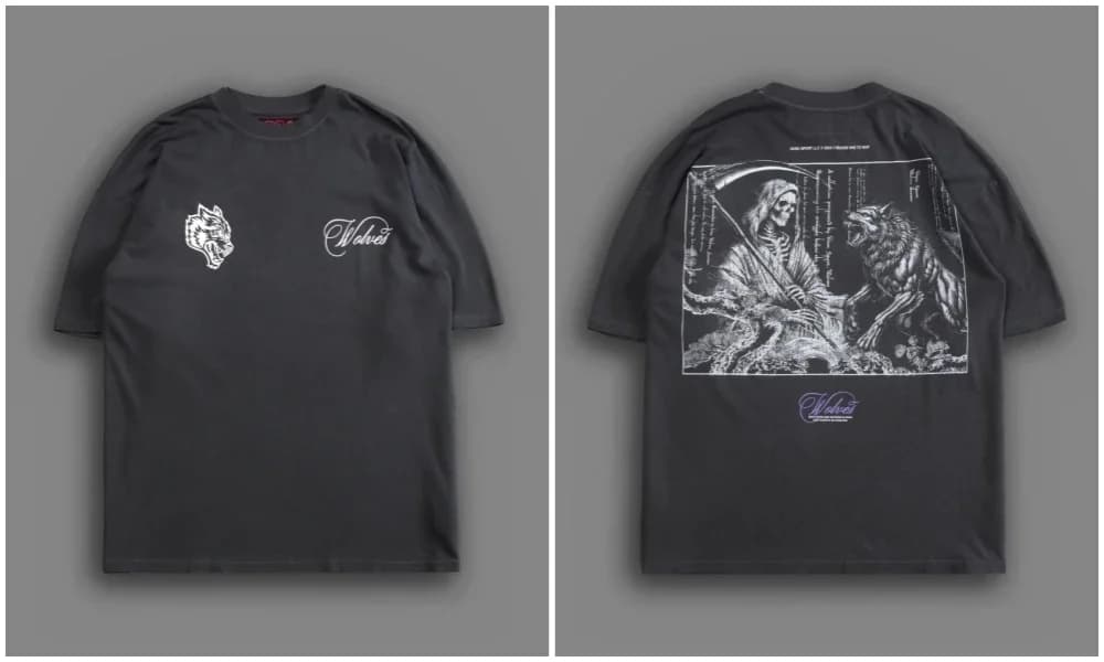 T-shirt surdimensionné noir imprimé « PREMIUM » « NE T'EN TROUVE PAS D'ORIGINE » 2026 – T-shirt déco