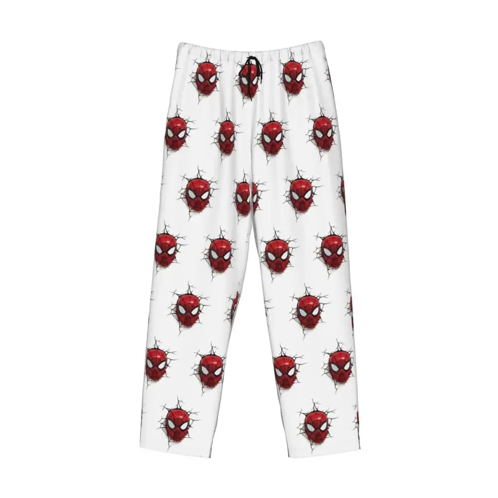 Dessin animé Spider-Man hommes pyjamas ceinture élastique araignée pantalon droit mode à la mode mai