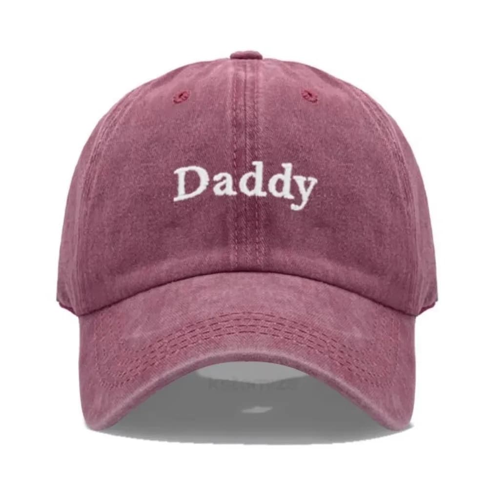 Casquette de baseball tendance brodée avec les inscriptions « Daddy & Mommy », en coton, réglable, a