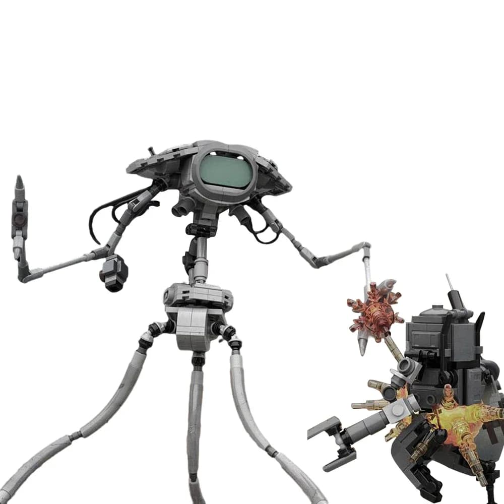 Gobricks MOC Machine de combat martienne briques la guerre du monde Mech Science-Fiction extraterres