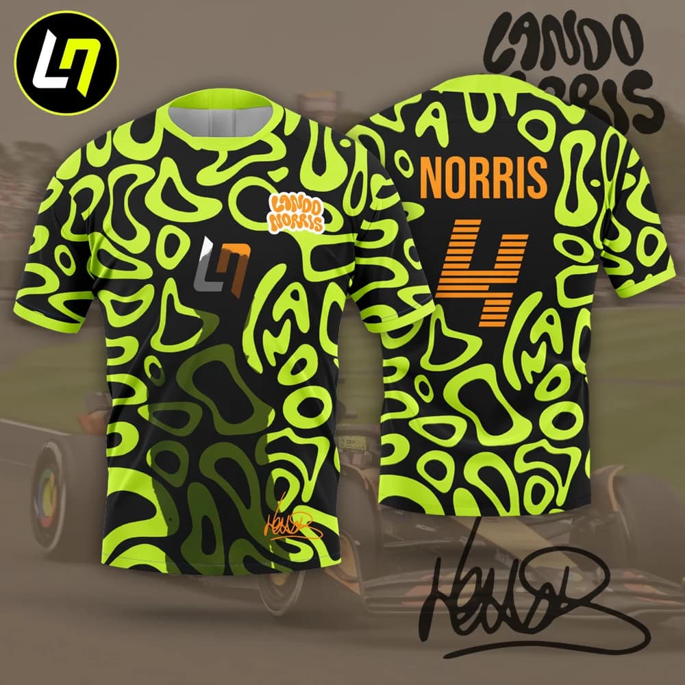 Lando Norris LN4 pilote Fans enfants T-shirt été à manches courtes garçon fille enfants t-shirts 202