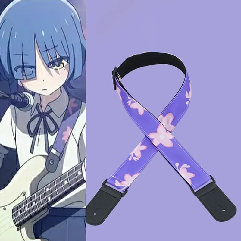 BOCCHI LE ROCHER! Yamada Ryo Goto Hitori Cosplay sangle de guitare électrique bois Guitarra ceinture