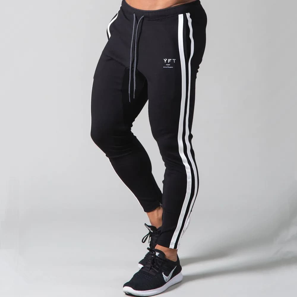 Viser de survêtement décontractés pour hommes, Joggers noirs, viser de sport, Gym, Fitness, Entraîne