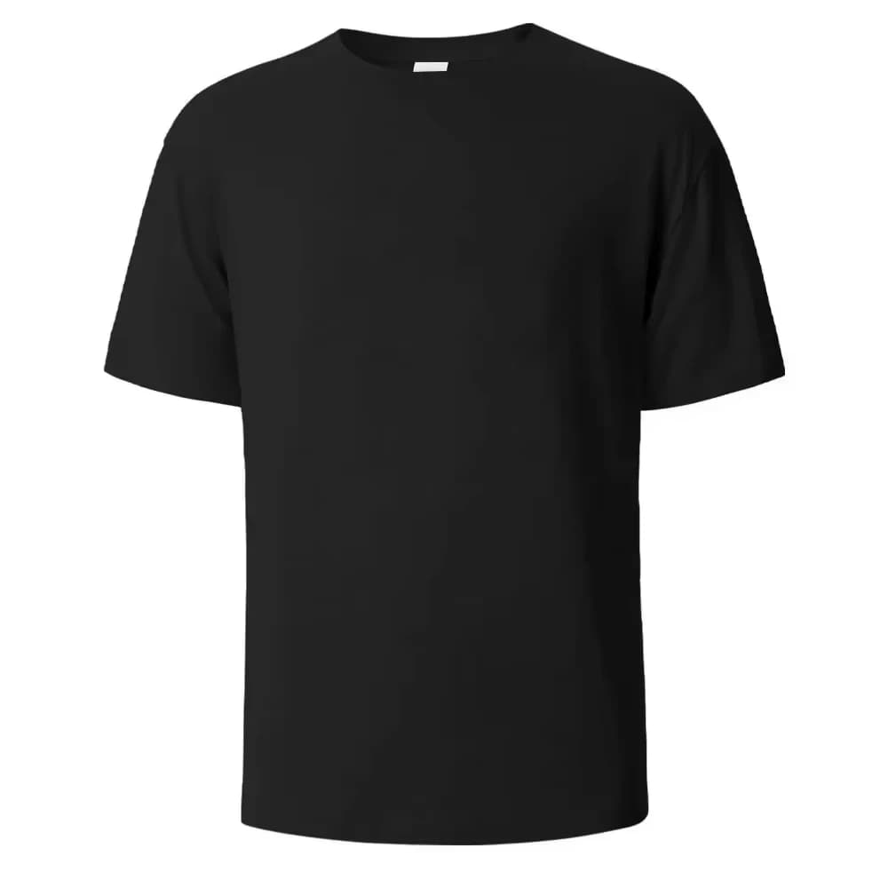 Nouveau T-shirt Écologique Confortable Blanc Pur 2026 pour Homme – Coton Lourd, Manches Courtes, Uni