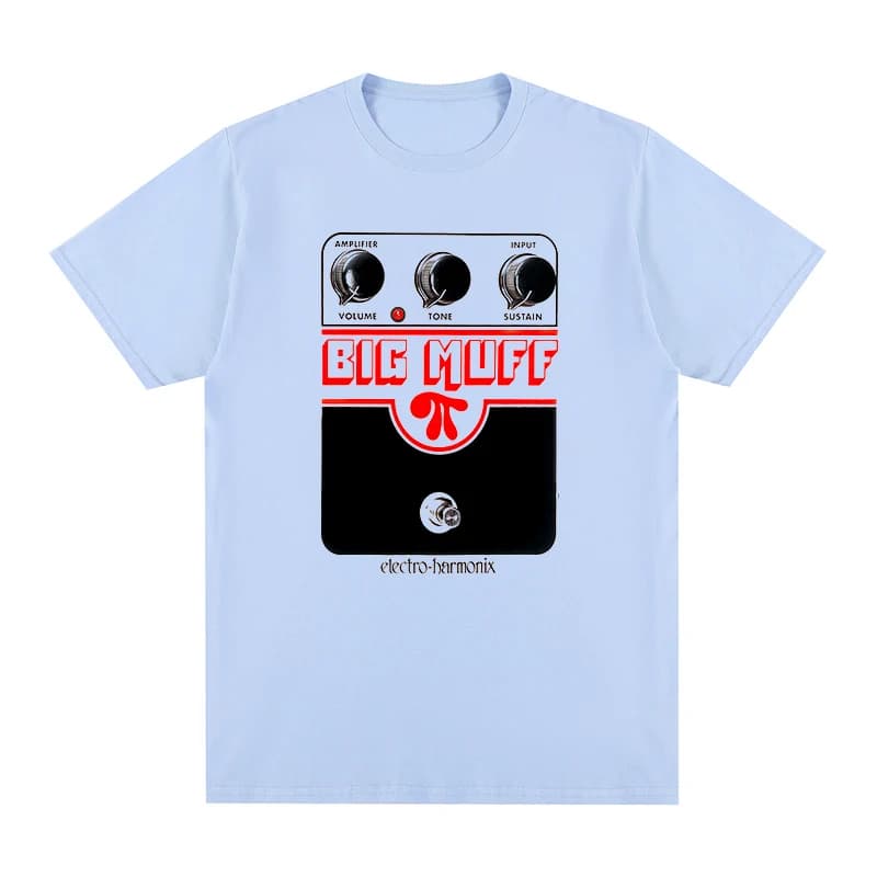 Grand manchon T-shirt guitare pédale effet shoegaze coton hommes T-shirt nouveau T-shirt femmes haut