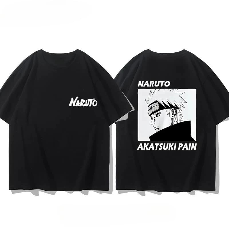 T-shirt Naruto Anime pour hommes, 100% coton, de haute qualité, de luxe, de créateur, nouveau t-shir