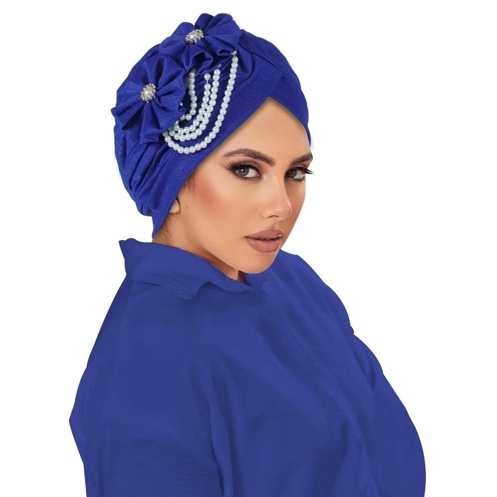 Hijab respirant, foulard élégant à motif floral, turban croisé pour femme, usage quotidien