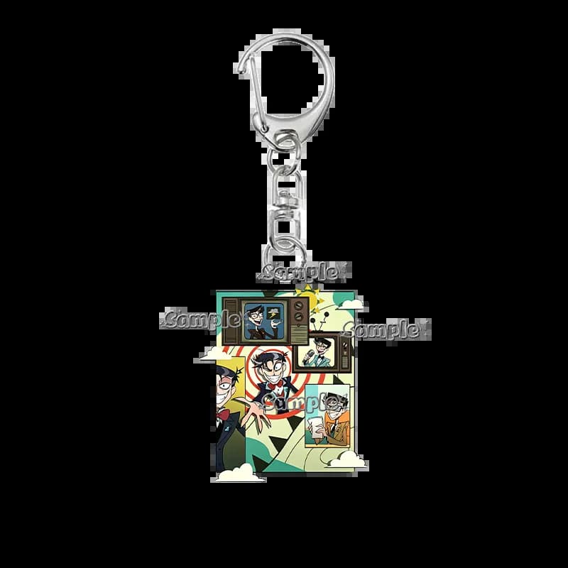 Breloque de sac en acrylique, porte-clés, pendentif fait main, accessoire de mode anime, personnage 