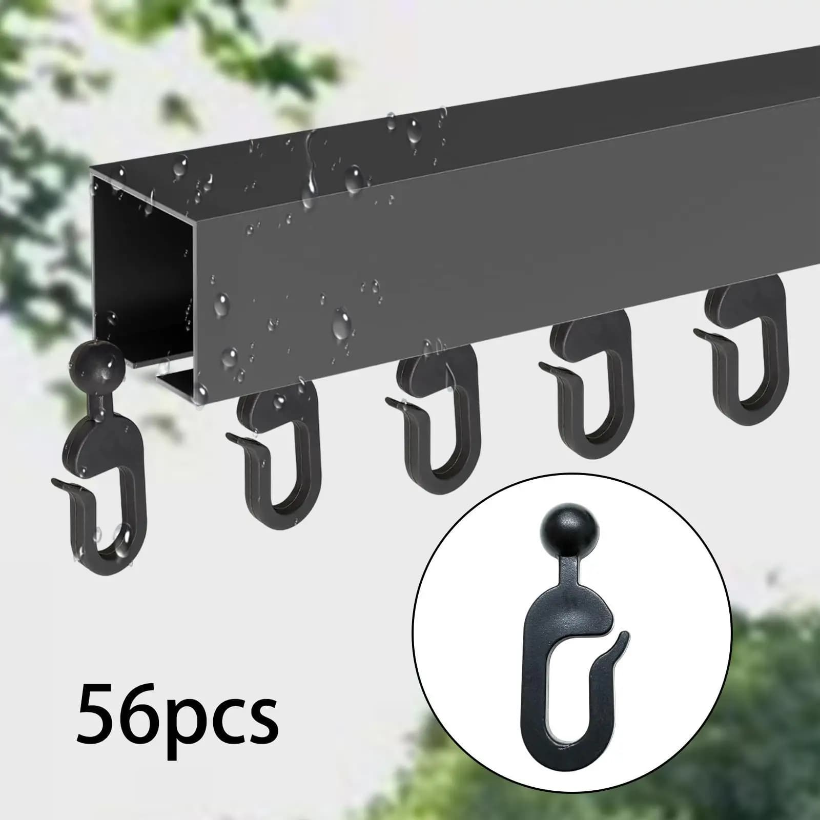 56 pièces crochets pour rideaux de gazébo accessoires antirouille utilisation polyvalente extérieure